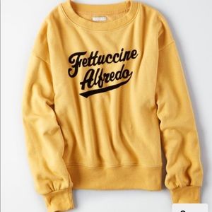 American Eagle fettuccine Alfredo sweatshirt